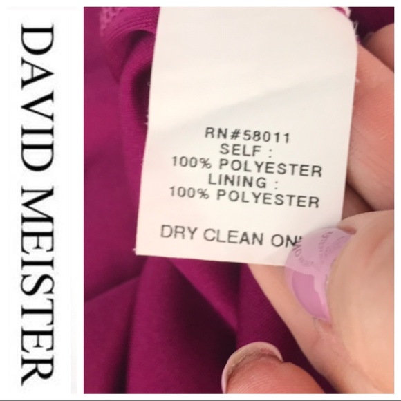 💕SALE💕David Meister Pink Side Gather Dress - Picture 4 of 8